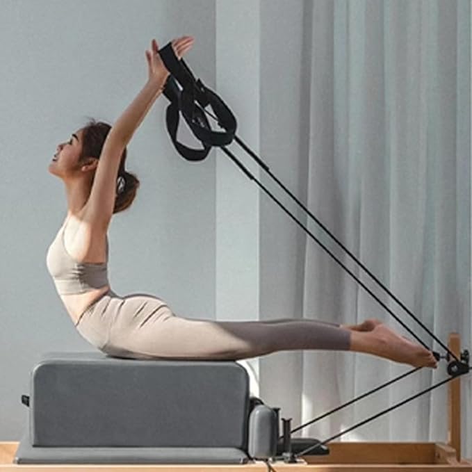 1 Pair Comfortable Double Looped Exercise Straps for Pilates, Stretching & Flexibility Double Looped