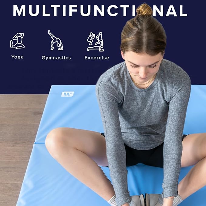 We Sell Mats Core Basic Personal Fitness & Exercise Mat - 2x6, 4x6, 4x8 - All Purpose Gym Mat for Home Workout, Yoga, Pilates, Stretches & Floor Exercises
