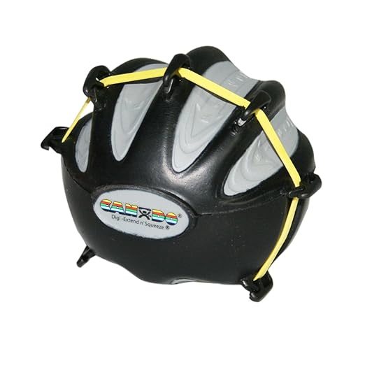 CanDo 10-2294 Digi-Extend n' Squeeze Hand Exerciser, Large, Black-X-Heavy