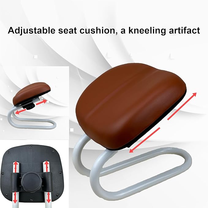 Meditation Seat- Prayer Kneeler Bench | Ergonomic Metal Kneeling Chair For Hip Support | Metal Kneeling C hair Enhances Comfort,Ergonomic Meditation Bench | Portable Prayer C hair For Home Yoga Studio