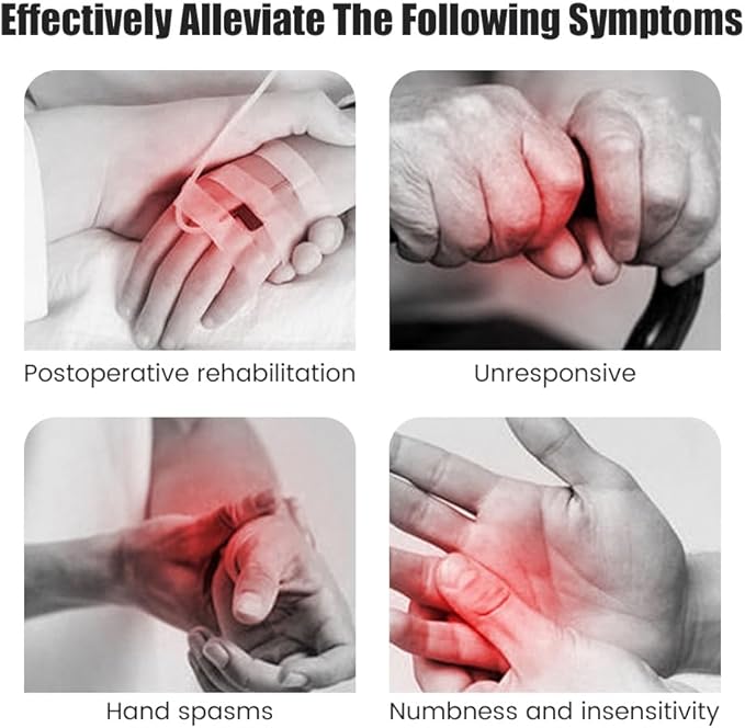 Rehabilitation Robot Gloves for Stroke Recovery Hemiplegia Finger Hand Function Rehabilitation Therapy Arthriti Glove (Right Hand M)