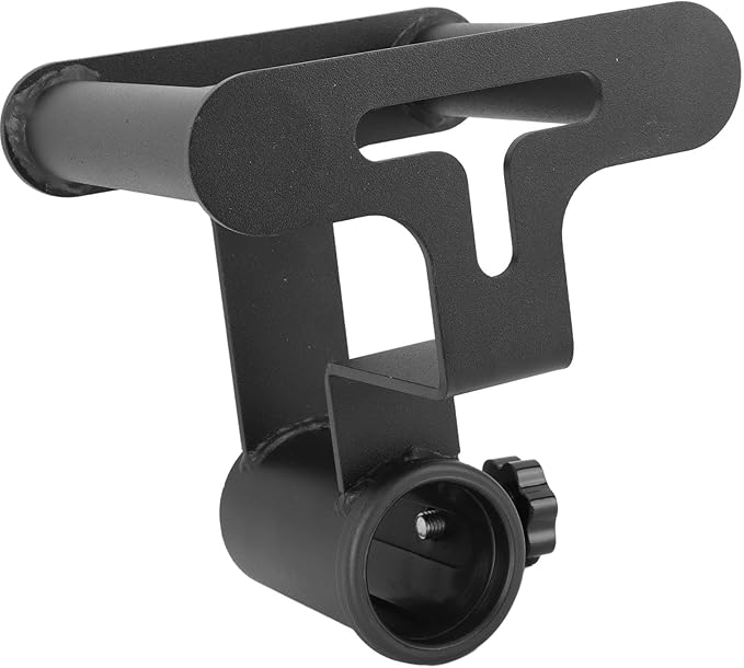 T Bar Row Platform with V Bar Landmine Handle Attachment, Compact Iron Barbell Accessory for Home Gym, Sturdy Grip Strength Training Equipment for Upper Body Workouts