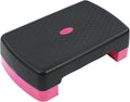 Fitvids Aerobic Step Platform Trainer with Adjustable 2-Level Risers, 400 Pound Weight Capacity – Non-Slip Exercise Stepper for Cardio, Strength, and Fitness Workouts, 18-Inch, Multiple Colors