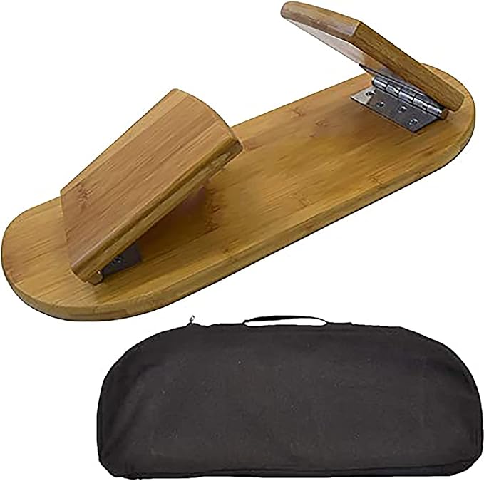 Bamboo Meditation Bench, Kneeling Stool For Ergonomic Yoga Practice - Fold Design For Comfort And Stability