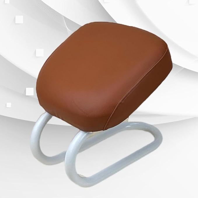 Kneeling Meditation Stool Chair Sturdy Ergonomic Compact Adults Comfortable Gift Seat Meditation Bench for Studio Praying, Brown