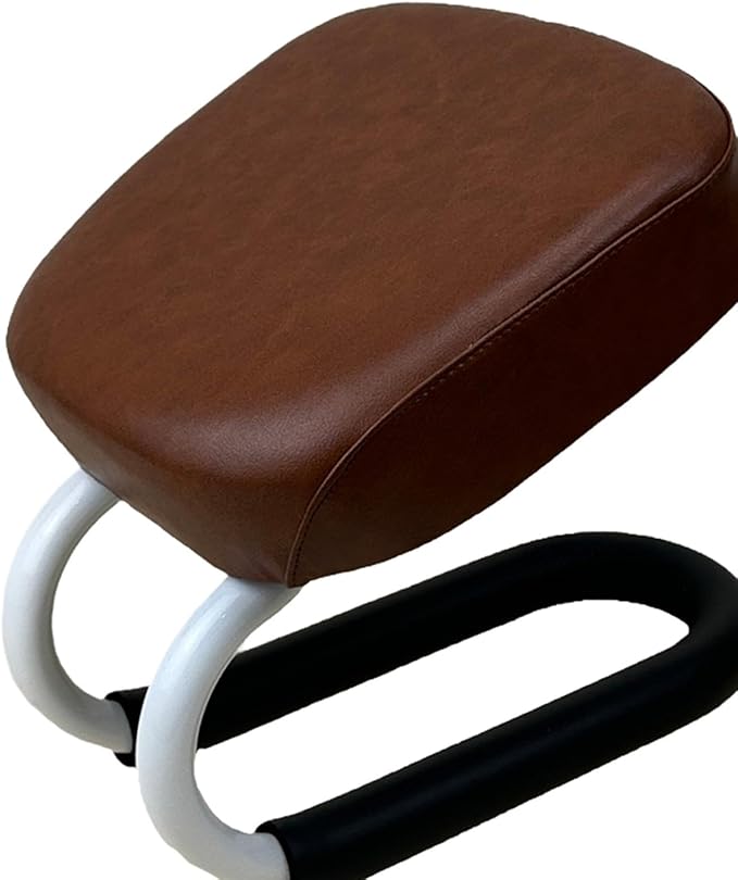 Colaxi Kneeling Meditation Stool Adjustable Birthday Gift Anti Slip Comfortable Seat Prayer Stool for Yoga Praying Home Women, Style A Brown