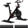 2-Pack Bike & Rowing Machine Mat for Carpet & Hardwood Floors, Compatible with Peloton/Yosuda, Anti-Slip Floor Protector Pad, Noise & Vibration Dampening