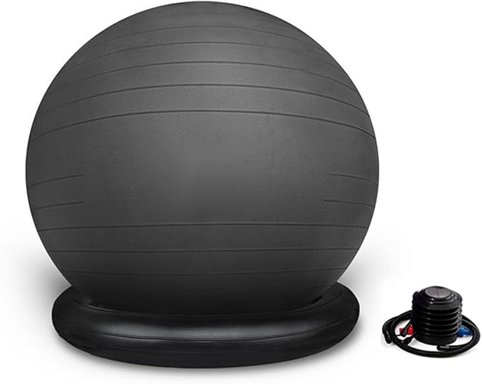 ROYUMI Exercise Ball Chair for Yoga/Fitness, Stability Ball Chair for Office Adults Desk, Pregnancy Ball Chair with Pump, Improve Balance (Size : 75 cm (29 1/2"))