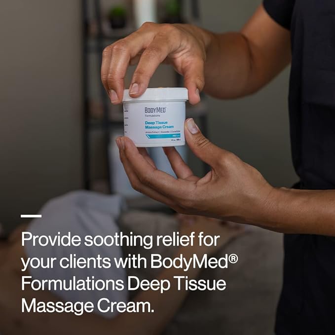 BodyMed Formulations Deep Tissue Massage Cream, 5 gal. – Fragrance-Free, All-Natural Cream for Massage Therapy – Leaping Bunny Certified – with Arnica Extract & Jojoba – Non-Staining, & Paraben Free