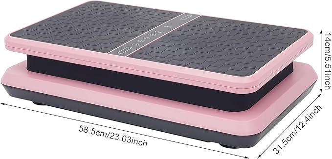 Vibration Plate Exercise Machine, Fitness Platform Exercise Machine, Timed Vibrating Weight Loss Board, 330.69 Lbs Load-Bearing Capacity Stand Shake Board for Homes and Gyms