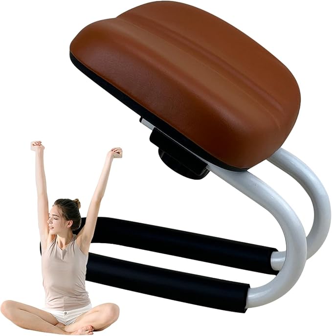 Adjustable Kneeling Bench,with Sponge Cushion Meditation Stool Bench Seat,Meditation Stool,Meditation Accessories, Non-Slip Leg Sleeve, Portable Chair for Home Yoga Studio
