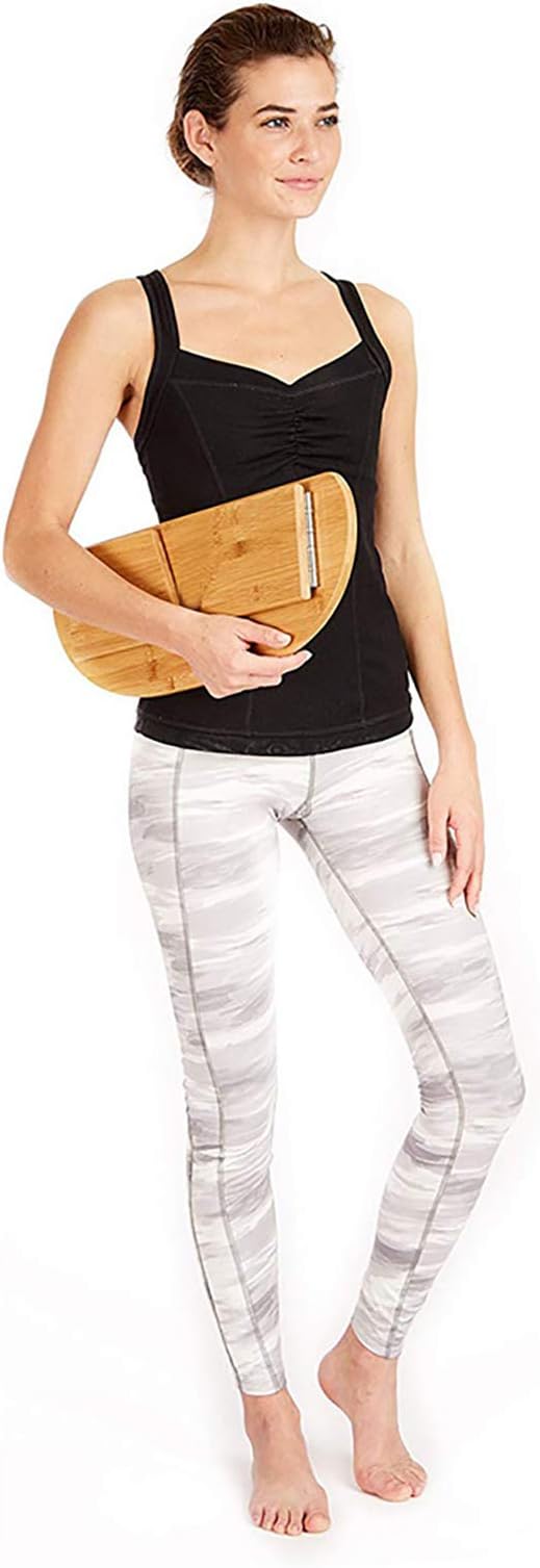 Portable Bamboo Ergonomic Folding Meditation Bench, Perfect Kneeling Stool Ergonomic Bamboo Yoga Bench for Extended Practice - Includes Carrying Bag