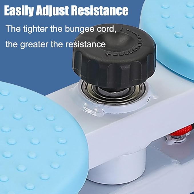 Waist Twisting Disc, Waist Sculptor Machine Twister for Home Exercise Workout, ab Twister Board for Women Weight Loss/Body Shaping/Foot MassageBlue,12x53x33cm