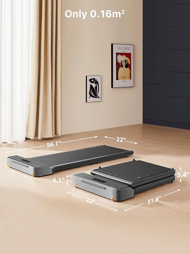 WALKINGPAD Foldable Walking Pad for Home Office, Under Desk Treadmill with Adaptive Speed Control, Compact Design for Small Spaces, No Assembly Needed