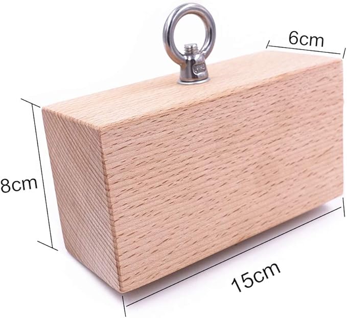 Wooden Pinch Block Grip Workout Climbing Power Grip Forearm Finger Exerciser Strength Training Strengthener Equipment