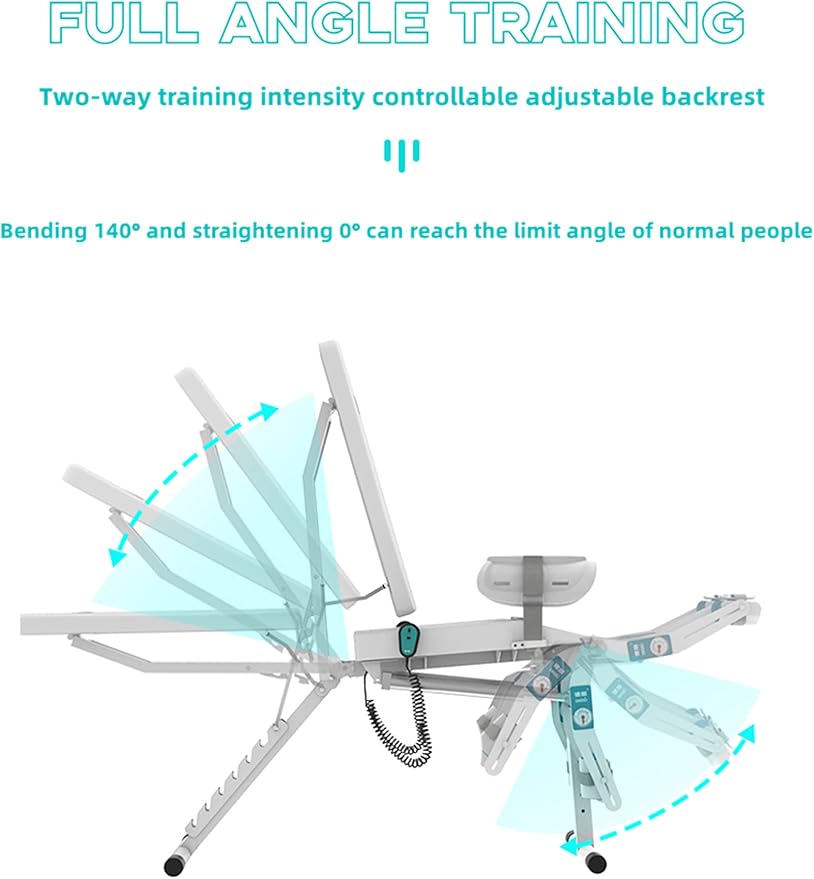 Electric Knee Rehabilitation Trainer, Stroke Hemiplegia Rehabilitation Training Equipment, Lower Extremity Bending and Straightening Training Chair, for Leg Function Recovery(Color:Right Leg)