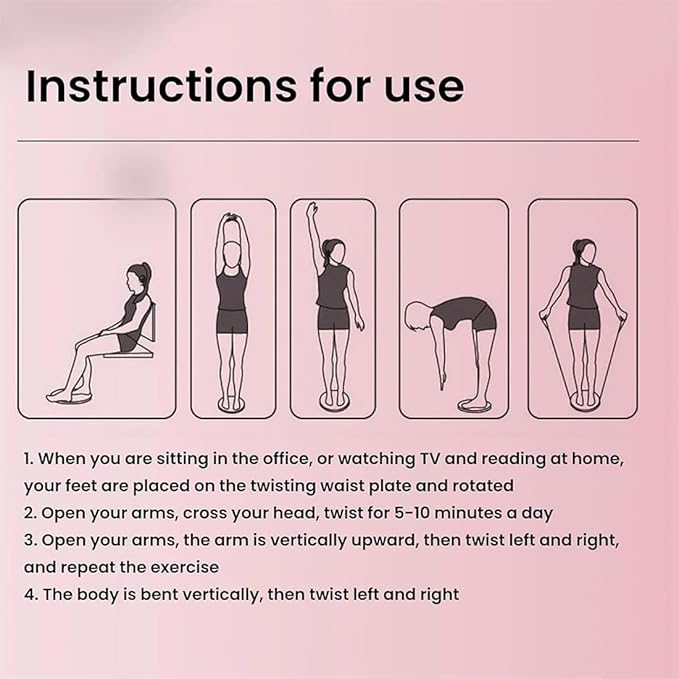 Waist Sculptor, 2026 New Waist Twister Machine Exercise with Arm Bands, Ab Board Waist Twist Machine for Exercise, Legs, Buttocks, Hip Exercise
