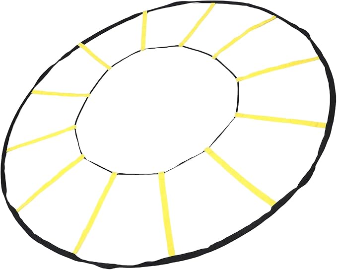 Premium Nylon Circular Training Ladder 12 Rungs Soccer Basketball Football Trainer for Athletes