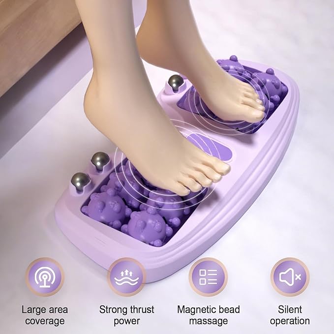 Portable Double Foot Massage Roller, 2025 New Dual Foot Massage Roller for Relieve Pain from Plantar Fasciitis, Portable Feet Massager Tool for Home Office Use (Green)