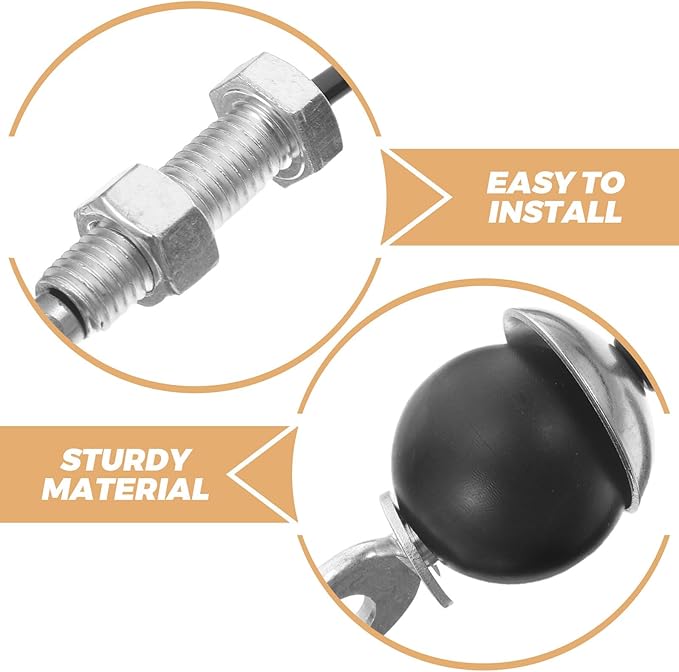 Ciieeo Fitness Cable Pulley Attachment 5mm Thick Steel Wire Rope with Limit Ball and Screw for Home Gym Strength Training Equipment Replacement