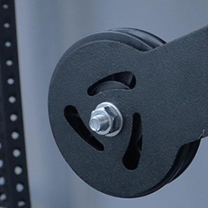 Gym Pulley Squat Rack Mounted Equipment Heavy Duty Fixed Pulley Wheel Attachment for Strength Training Exercise Home Workout