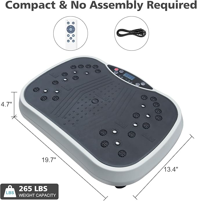Vibration Plate Exercise Machine - Whole Body Workout Vibration Fitness Platform for Weight Loss & Toning