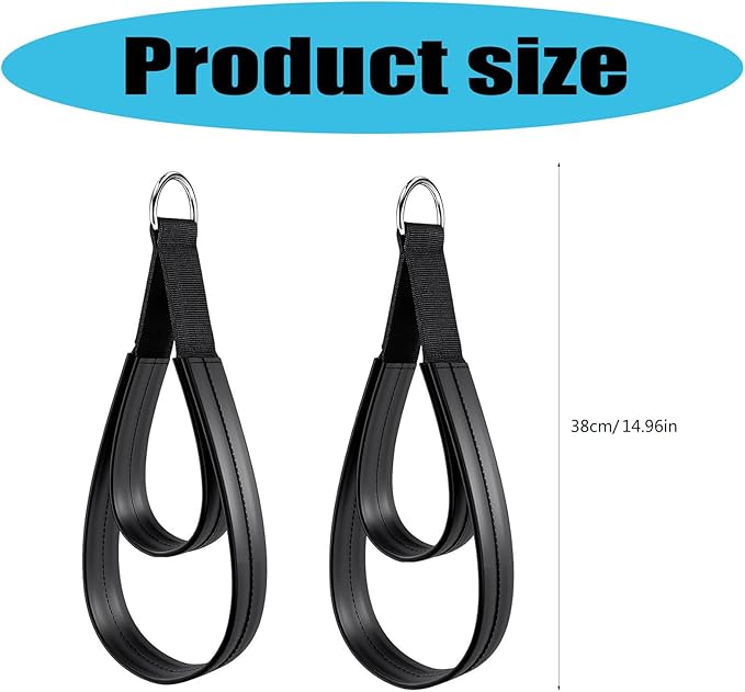 1 Pair Pilates Straps D-Rings Exercise Double Looped For Stretching Routines Comfortable D-rings Yoga Workout Accessories