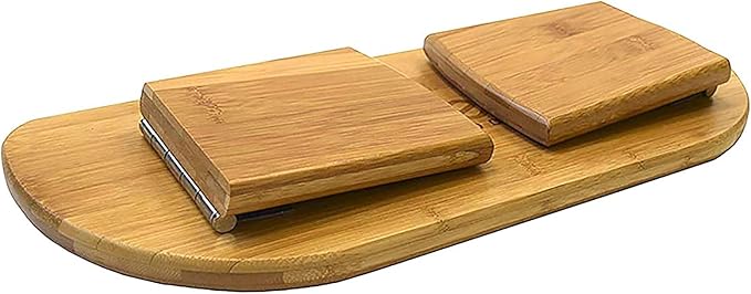 Ergonomic Bamboo Kneeling Stool Foldable Meditation Bench for Yoga & Comfort Perfect for Home & Office Use - Eco-Friendly Design Enhance Posture & Relaxation