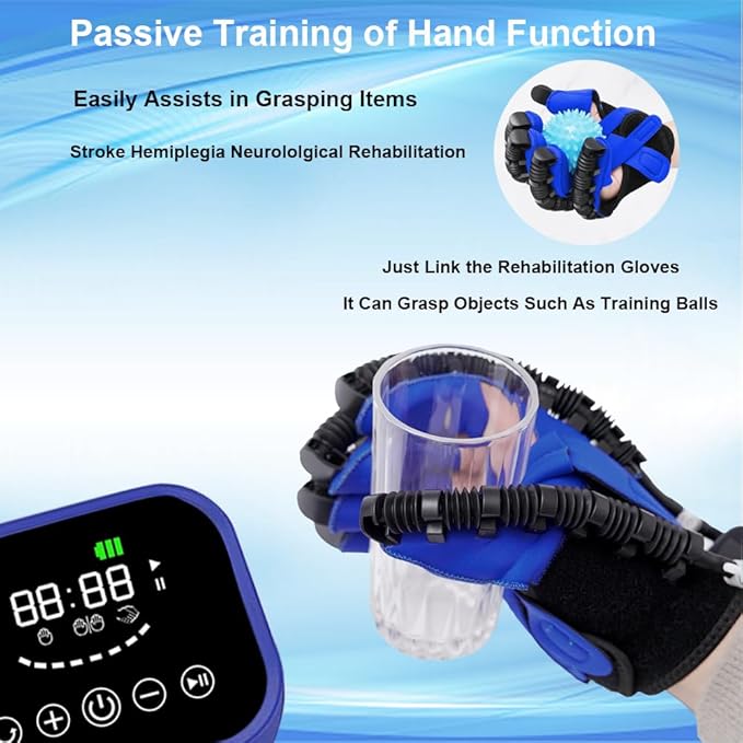 Rehabilitation Robot Gloves for Hemiplegia Stroke Cerebral Palsy,Stroke Gloves,Hand Restorey Equipment(Right Hand-S)