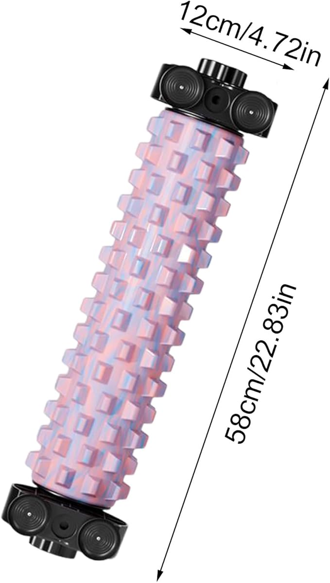 Massage Foam Roller Set, Deep Muscle Stretch Tool, Standard Size Roller, Suction Cup Stability, Textured Pressure Relief, Fitness Recovery Equipment, Muscle Stretch Support, Yoga Pilates Gym Training
