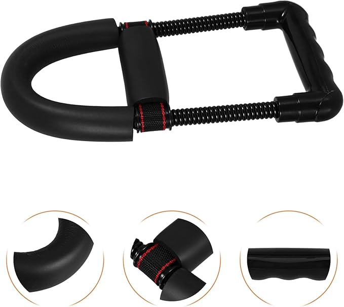Luxshiny Wrist Grip Strengthener and Forearm Exerciser for Men, Black Portable Hand Exercise Tool with Adjustable Resistance, Wrist and Finger Strength Training Device for Home and Gym Use