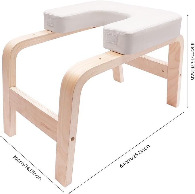 Headstand Bench ,Yoga Headstand Bench for Beginners , Feet Up Trainer Headstand Stool,Inversion Bench,Yoga Chair with Comfort Cushion ,Safe Shoulder Stand & Handstand Tool ,440lb Capacity