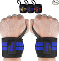 18" Wrist Wraps for Weightlifting USPA-Approved Wrist Support with Thumb Loop Heavy Duty Wrist Braces for Powerlifting, Gym, Cross Training & Strength Training for Men & Women
