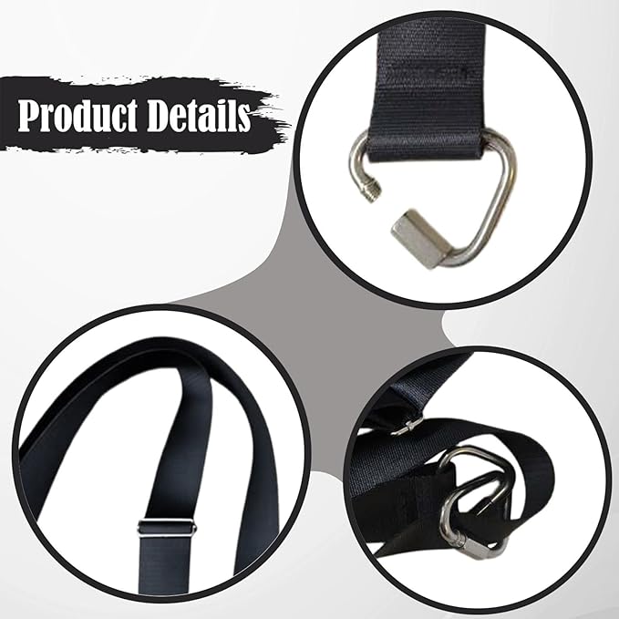 YIJU Pilates Equipment Strap,Exercise Strap Pilates Reformer Belt Core Bed Accessories for Tension Spring Indoor Daily Home Gym