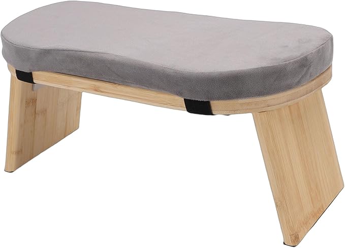 Folding Meditation Bench, Kneeling Stool with Soft Cotton Cushion & Non Slip Pads, Ideal for Zen Meditation, Relaxation & Home Yoga