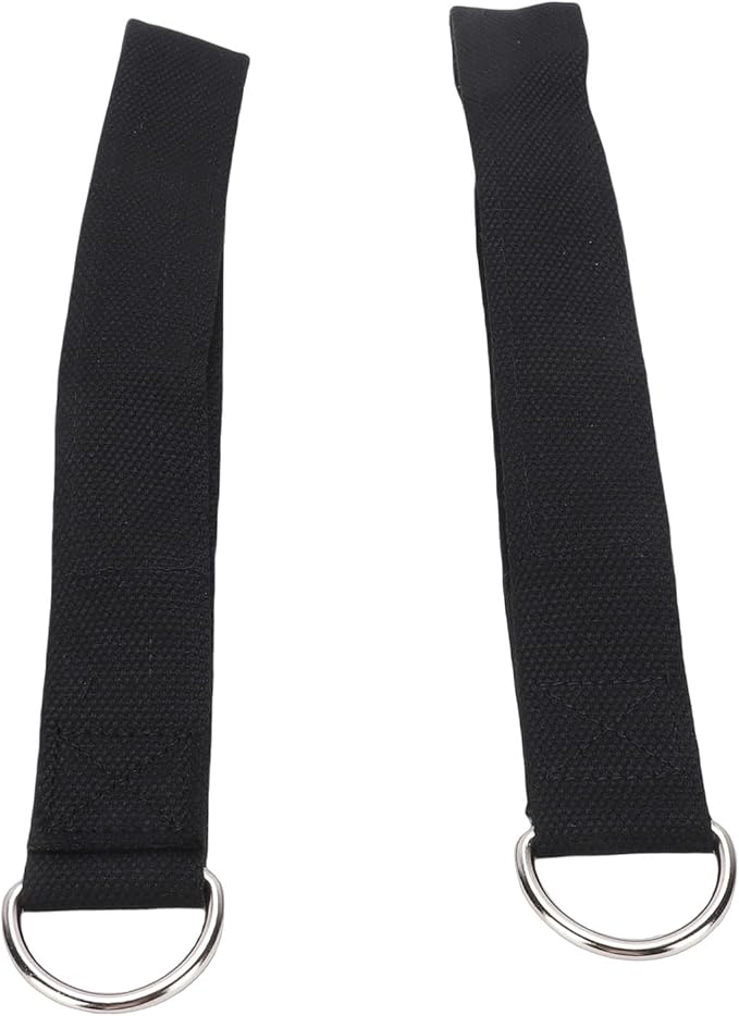 Double Loop Pilates Straps, Cotton and Neoprene Material, Adjustable Design with D Metal Buckle for Home Gym Workouts