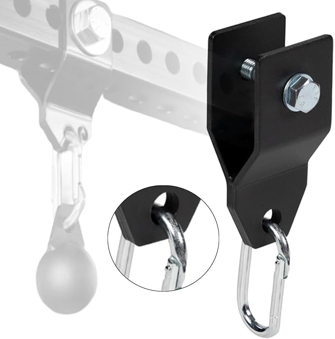Power Rack Attachments for Strength Training Upgrade DIY Fitness with Quick Connect Buckles Hook Resistance Band Accessories
