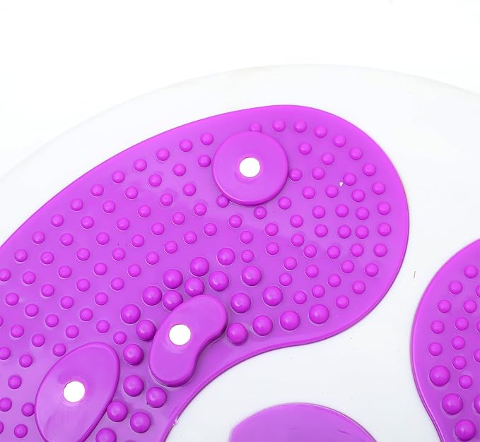 Veemoon Women’s Twisting Board with Rope, Plastic Waist Trainer Exercise Disc for Home Fitness, Abdominal Tummy Slimming and Core Strengthening Equipment