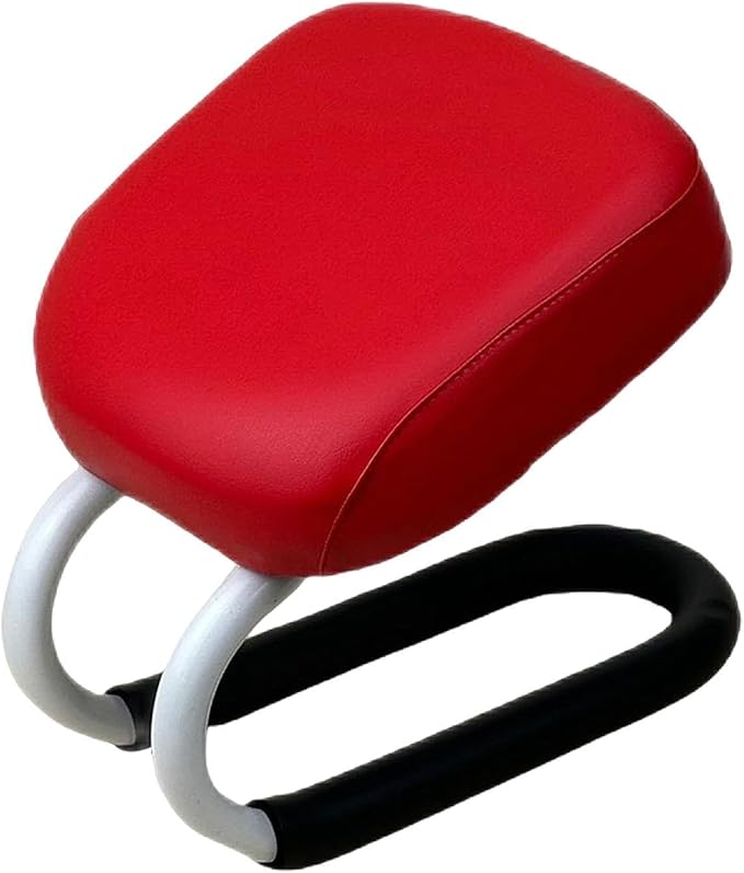 Colaxi Meditation Stool for Adults, Meditation Bench Kneeling Stool, Ergonomic Portable Chair with Anti Slip Cover, Adjustable Prayer Bench Seat for Home Studio Praying Yoga, Style A Red