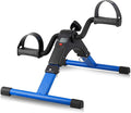 Folding Pedal Exerciser, Mini Under Desk Bike - Portable Foot Hand Cycle Peddler Machine Bicycle Exerciser for Arm Leg While Sitting