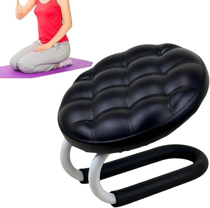 Prayer Bench - Ergonomic Kneeler Stool, Portable Meditation Seat, Comfortable Floor Cushion, Natural Wood Material | Versatile Relaxation Device for Office Zen Room and Home Practice