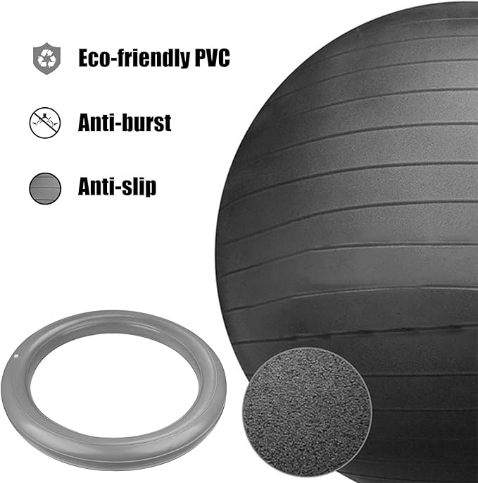 ROYUMI Exercise Ball Chair for Yoga/Fitness, Stability Ball Chair for Office Adults Desk, Pregnancy Ball Chair with Pump, Improve Balance (Size : 65 cm (25 5/8"))
