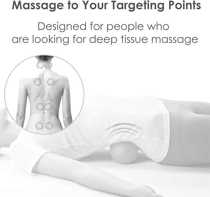Peanut Massage Ball Roller Double Lacrosse Ball Acupoint Myofascial Release Muscle Knot Relaxer Mobility Trigger Point for Physical Therapy Self Deep Tissue Manual Massager Equipment Tool Set