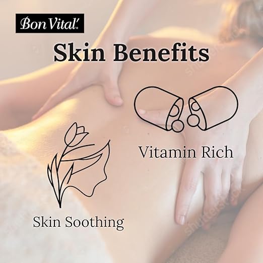 Bon Vital' Original Massage Crème for a Versatile Massage Foundation to Relax Sore Muscles & Repair Dry Skin, Revitalize Skin and Lock in Moisture, Allows for Muscle Manipulation, 1 Gallon Jar
