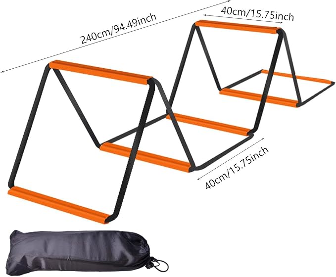 Agility Ladder Football Footwork Ladder Balance Foldable Agility Training Equipment Speed Ladder for Outdoor Sports Workout