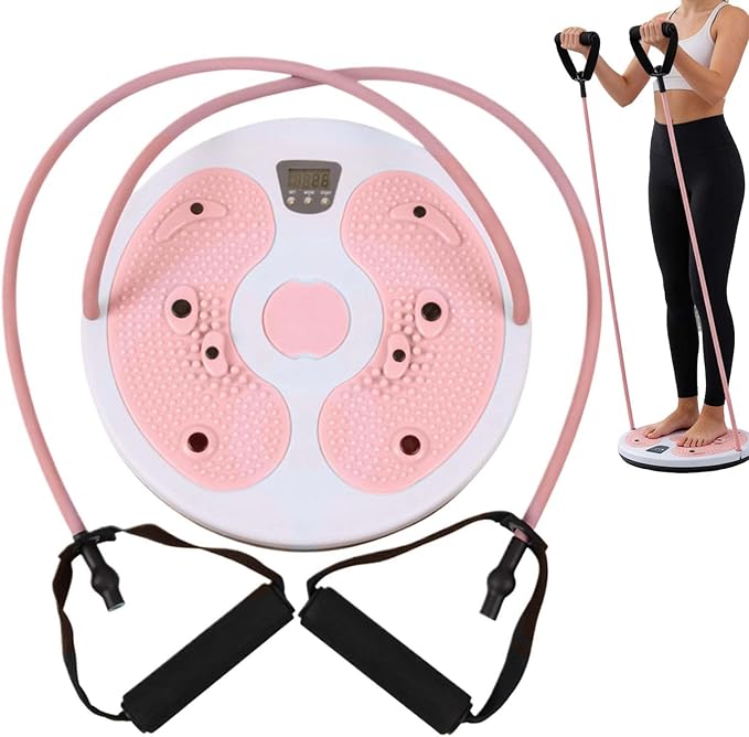 Twist Waist Disc,Waist Workout Core & Ab Exercise | Core Twisting Disc with Calorie Count - for Home Gym Office Fitness Enthusiasts Beginners Post-Partum Individuals
