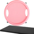 Lurrose Ab Roller Wheel with Mat Quiet Four-wheel Abdominal Exercise Roller Multi-directional Core Strength Training Fitness Equipment for Men and Women