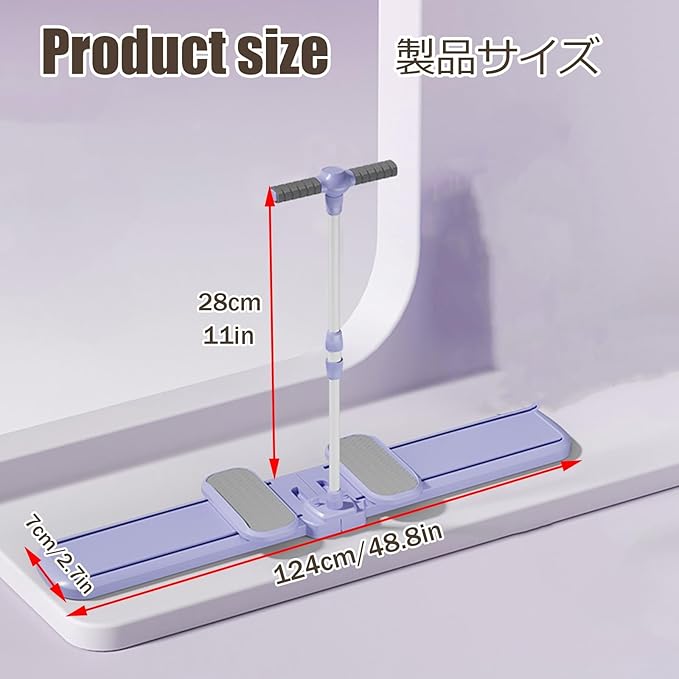 Ski Machine Exercise Ski Trainer Collapsible Leg Magic Machine Foldable Skiing Exerciser Leg Strength Split Exerciser Kegel Trainer Workout Equipment(Purple,Basic Type)