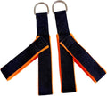 2Pcs Pilates Straps Reformer Straps D Ring Core Waist Back Leg Y Loops Fitness Straps Yoga Straps for Exercise Men Home Women