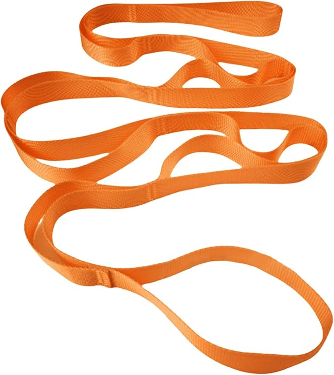 Pilates Stretching Strap with Loop Stretch for Physical Therapies Not-Elastic Exercise for Pilate Dance Stretching Yoga Strap
